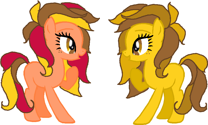 Free Twin Pony Adopts By Nopieforyouok - Cartoon (1021x633)