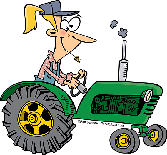 Tractor Cartoon - (568x527) Png Clipart Download Tractor Cartoon - (568x527) Png Clipart Download