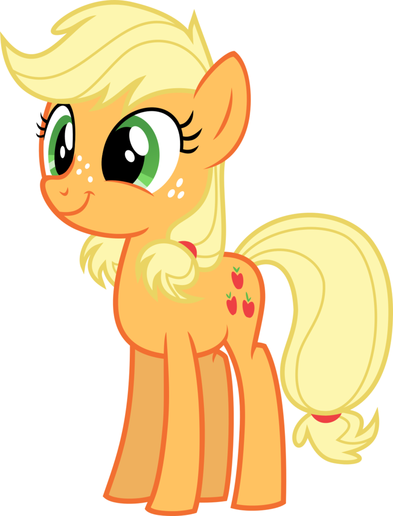 Rustle-rose, Cute, Double Mane, Earth Pony, Female, - Applejack Looking At You (781x1024)