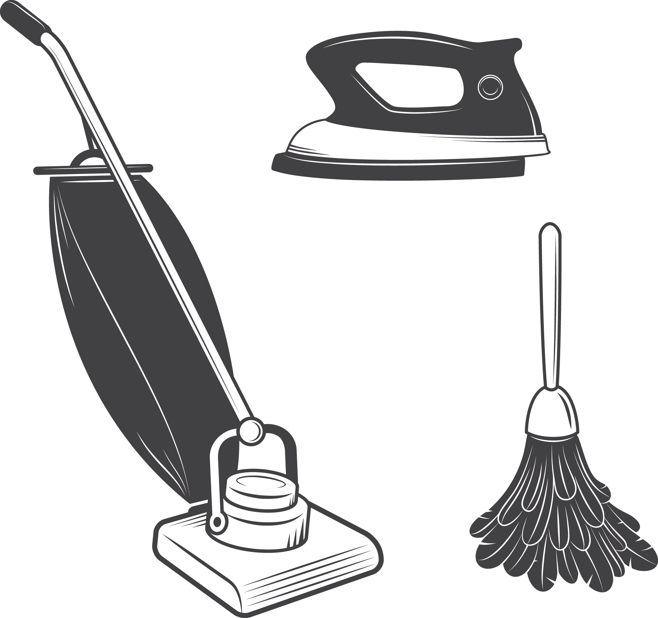 Vacuum Cleaner Cleaning Mop Clip Art - Vacuum Cleaner Cleaning Mop Clip Art (2116x1987)