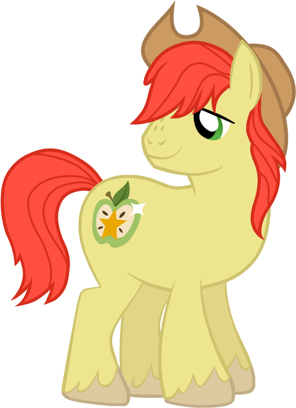 Bright Mac Vector By Magpie-pony - Little Pony Bright Mac (1024x1399)