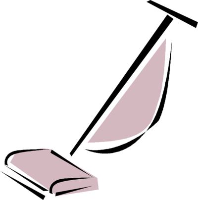 Vacuuming Is Another Necessity When Cleaning Your Home - Vacuum Clipart (400x404)