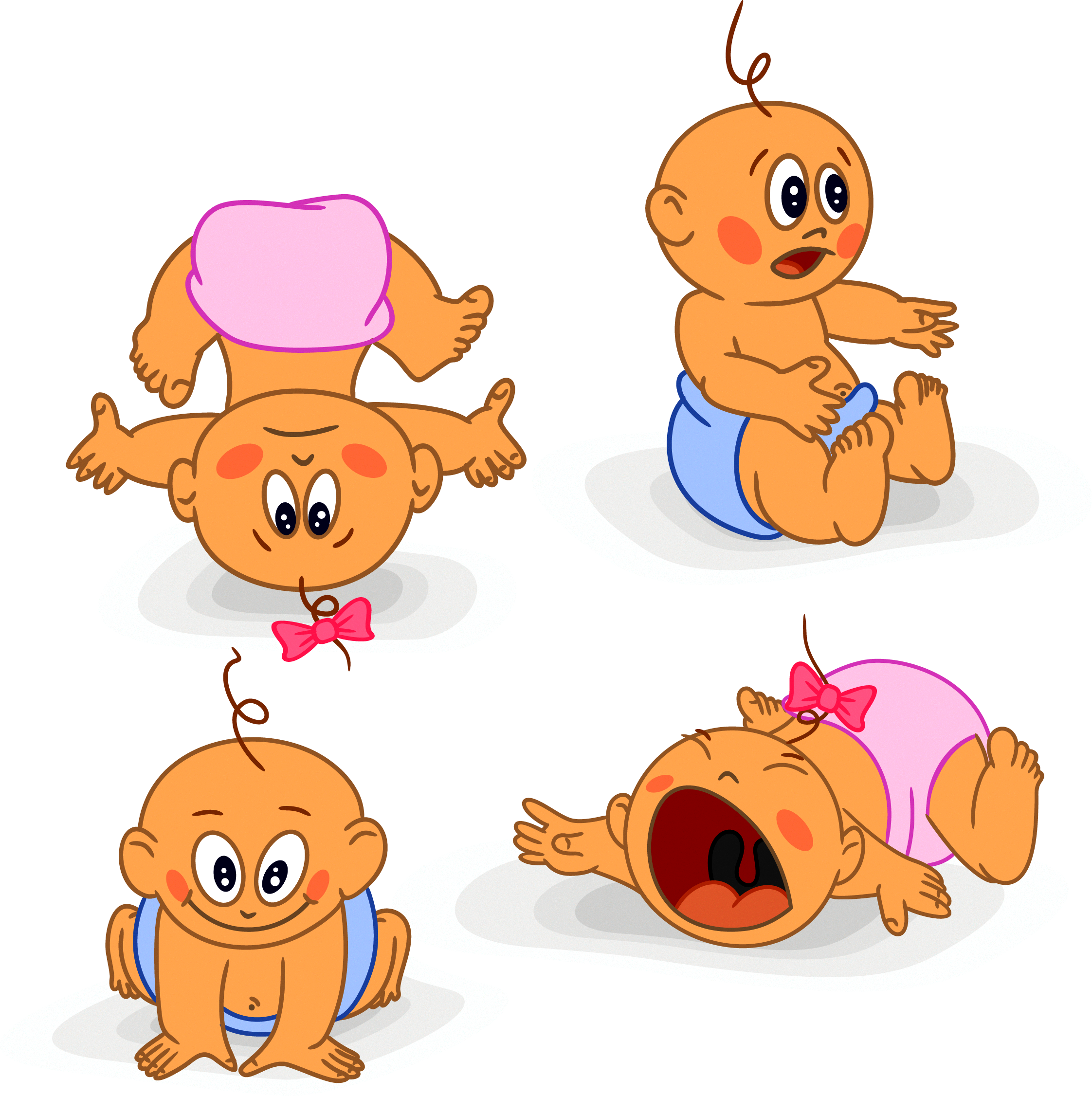 Euclidean Vector Illustration - Muchos Bebes (2244x2252)