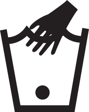 If You Choose To Forego Dry Cleaning And Tackle Silk - Hand Wash Cold Symbol (310x391)
