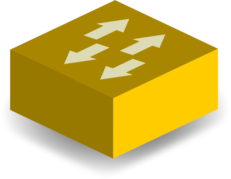 Image For Yellow Switch Computer Clip Art - Router Icon (751x581)