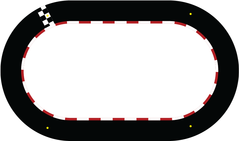 Race Clipart Flag Png - Race Track Clipart Transparent (1280x537)