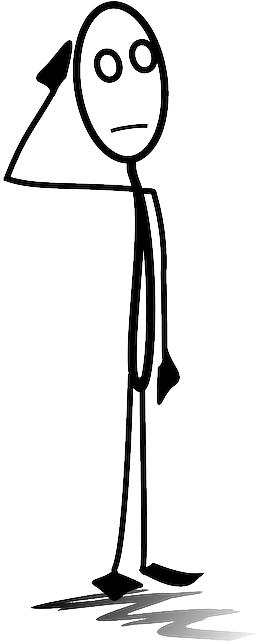 Man-151816 - Confused Stick Figure Png (320x640)