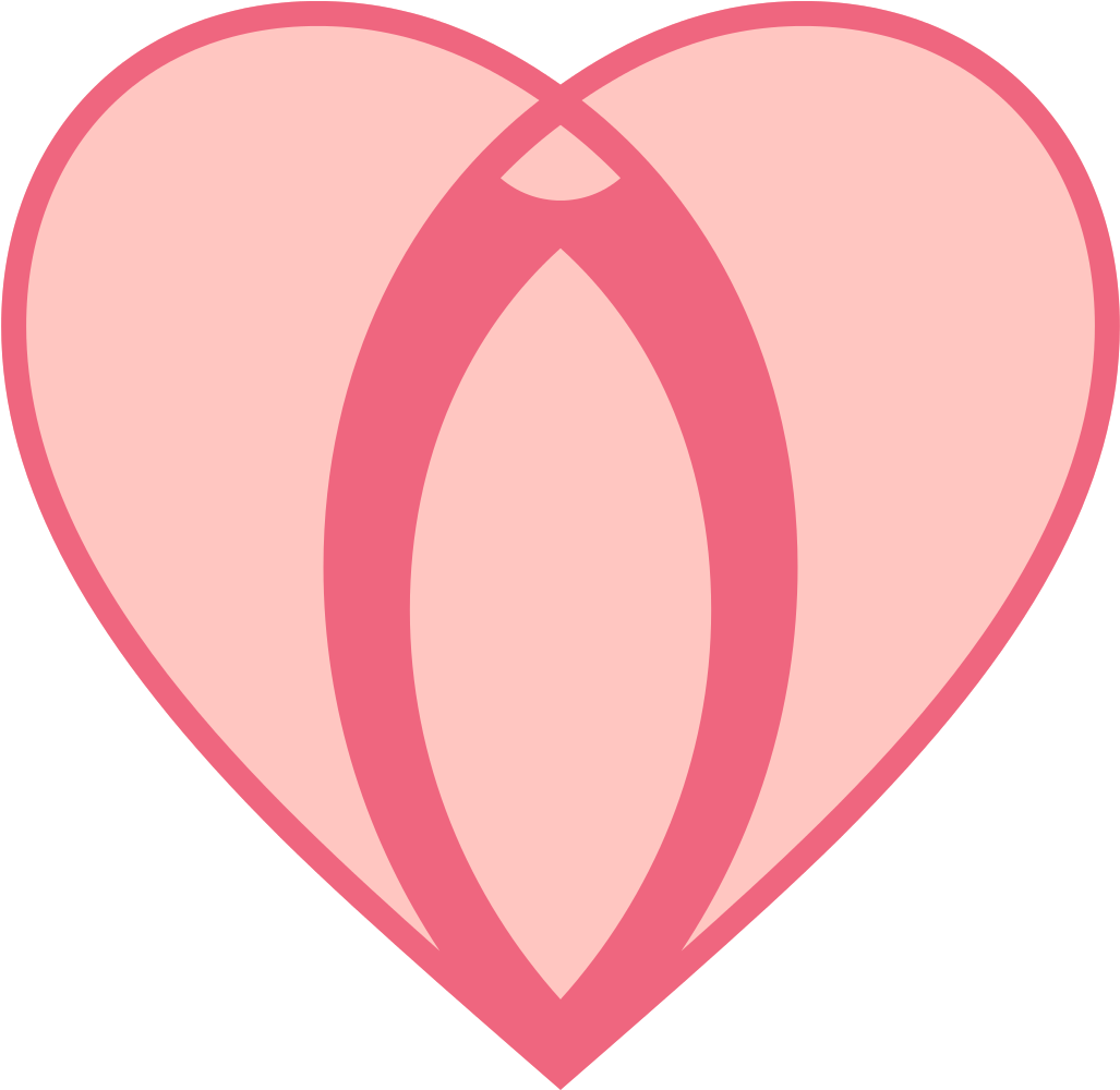 Heart Symbol Vulva Shape Hypothesis Illustration - Vulva Symbol (1072x1024)