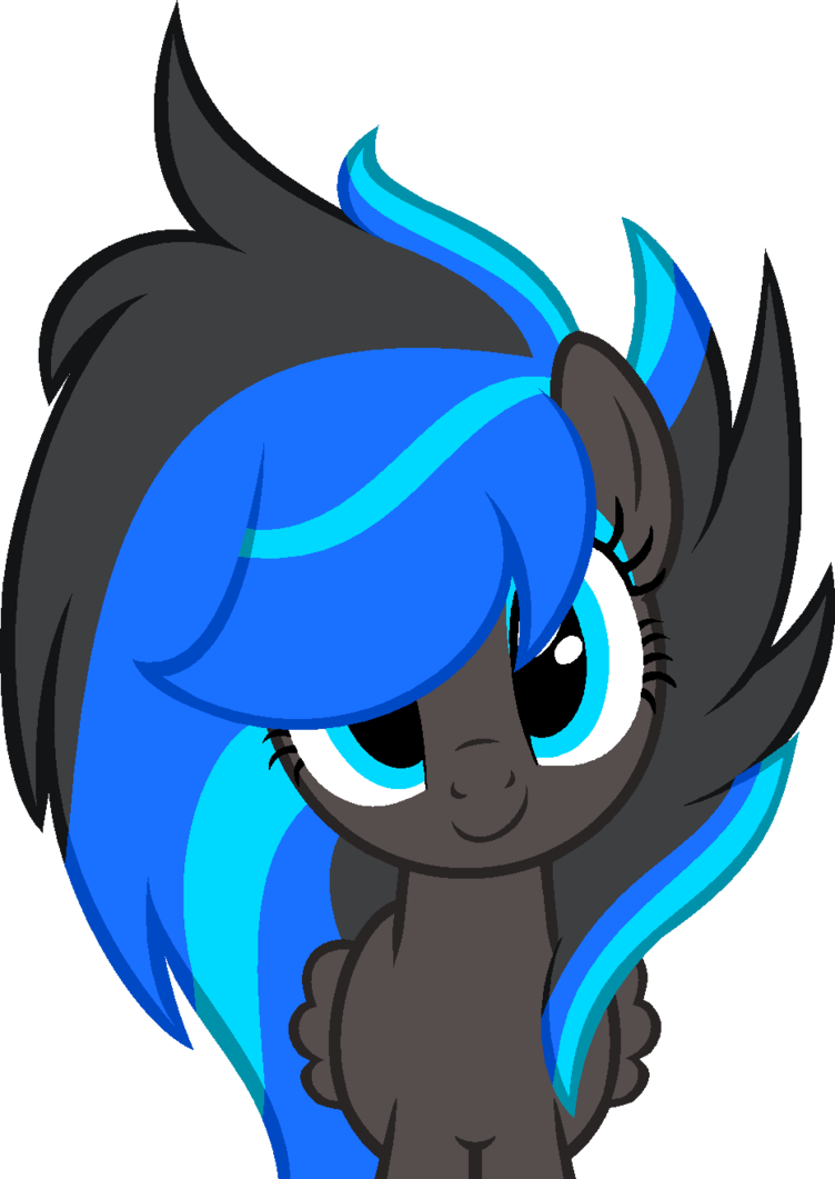 Look Into My Big Blue Eyes~ By Ofknivesandfire - Cartoon (752x1061)