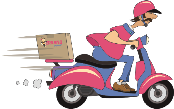 Package Description And Services - Food Delivery Illustration Png (616x392)