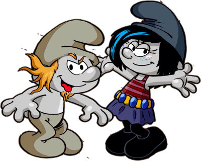 Naughties - Sassete Smurf (400x320)