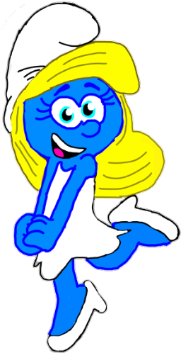 The Lost Village By Angrybirdstiff - Smurfette (292x531)