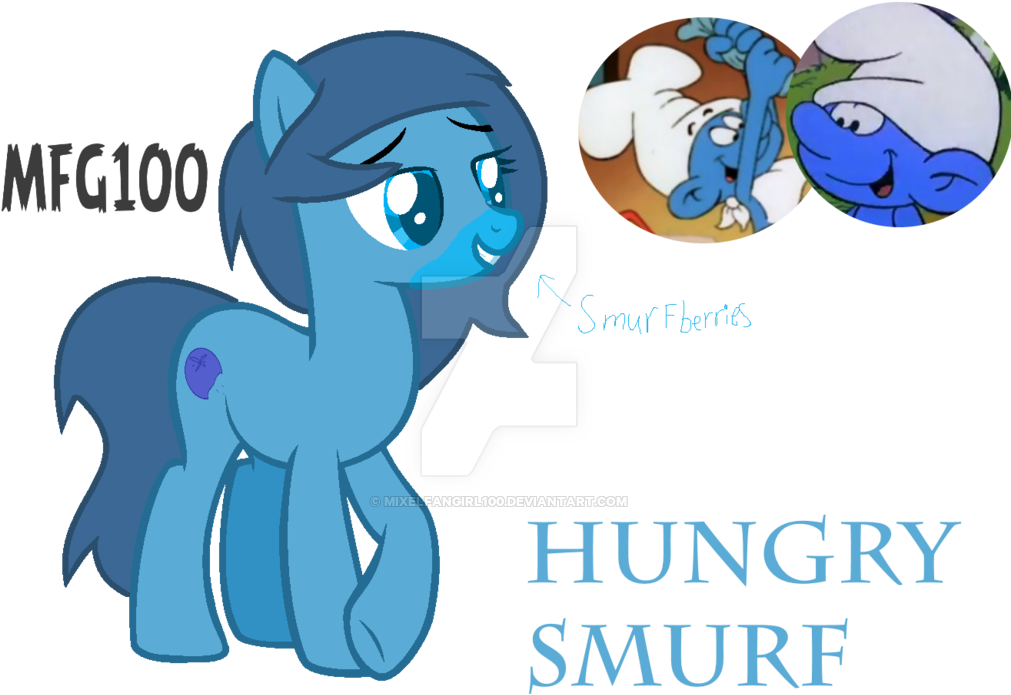 Hungry Smurf By Mixelfangirl100 - Smurfs The Lost Village Mlp (1024x738)