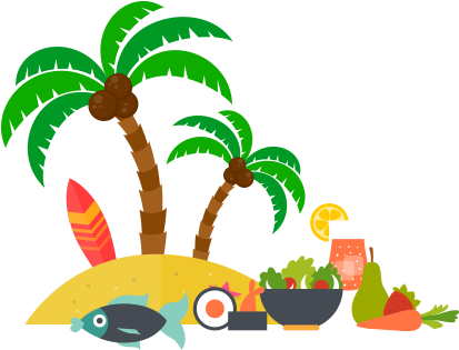 Palm Tree Hawaii Png (690x314)