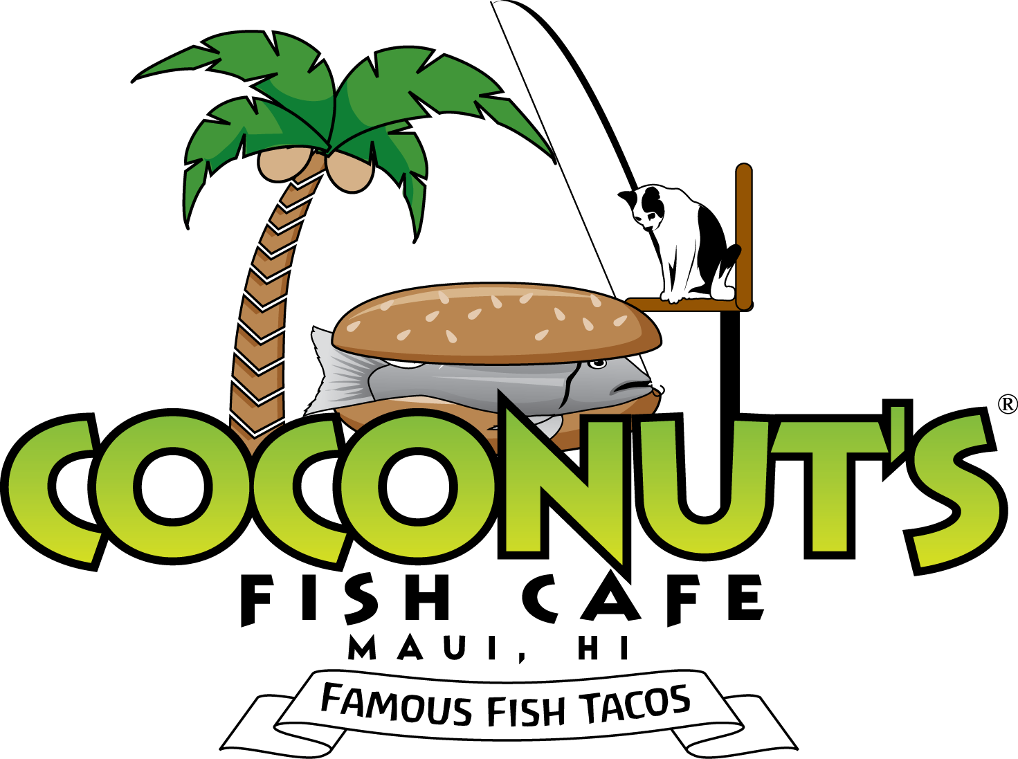 Fish Taco Clipart Eating - Coconut's Fish Cafe (1471x1097)