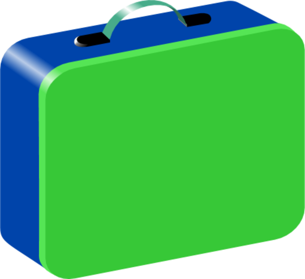 Children Lunchbox Vector Clip Art - Briefcase (600x548)