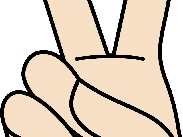 2 Fingers Cliparts - Hand With 2 Fingers (640x480)