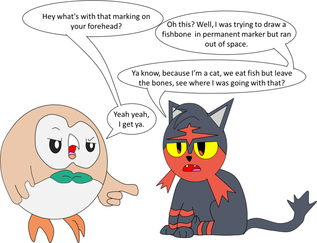 Origin Of Litten By Beats0me - Cartoon (1021x782)