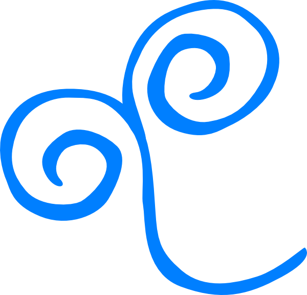 Blue Swirl Svg Clip Arts 600 X 576 Px - Pencil (600x576)