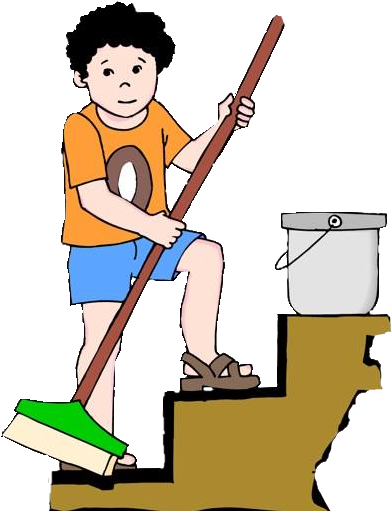 To Sign Up - Brother Doing Household Chores Clipart (734x510)