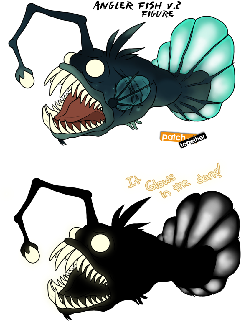 Angler Fish V - Angler Fish Clip Art (900x1201)