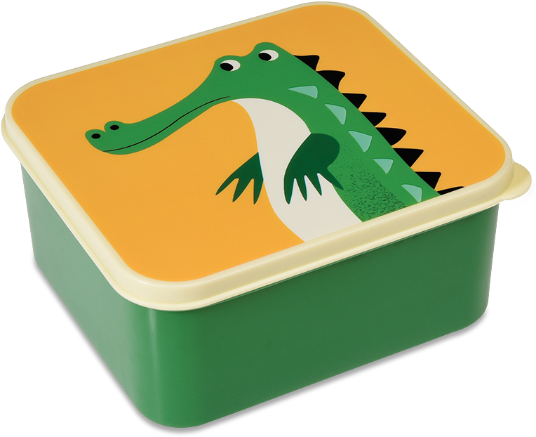 Crocodile Lunch Box - Rex Colourful Creatures Snackbox Set (800x800)