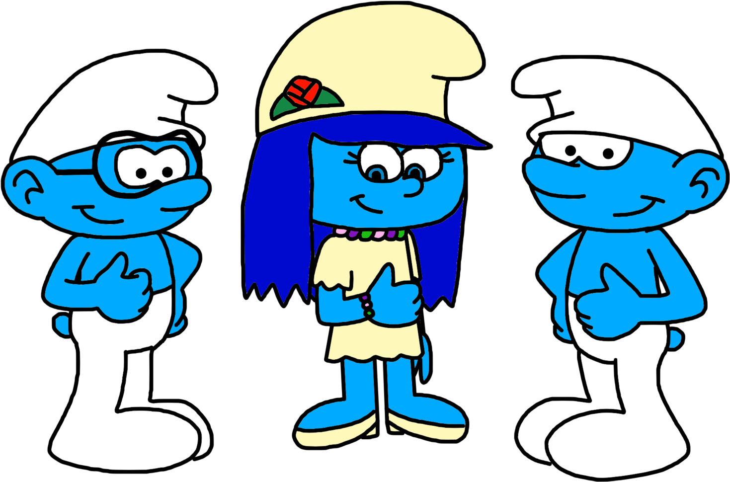 Smurfs Brainy And Clumsy (1600x1600)