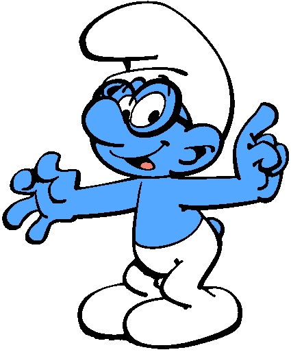 Smurfette And The Lost Village - Brainy Smurf (425x514)
