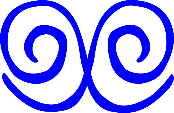 Blue Swirl Svg Clip Arts 600 X 392 Px - Circle (600x392)