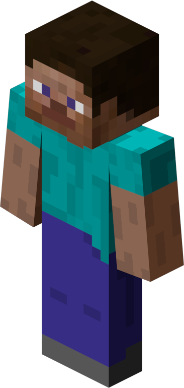 There Is 32 Minecraft Bed Free Cliparts All Used For - Minecraft Human (366x770)