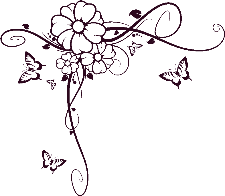 Interior Designs Clipart Swirl - Fancy Corner Border Design (801x704)