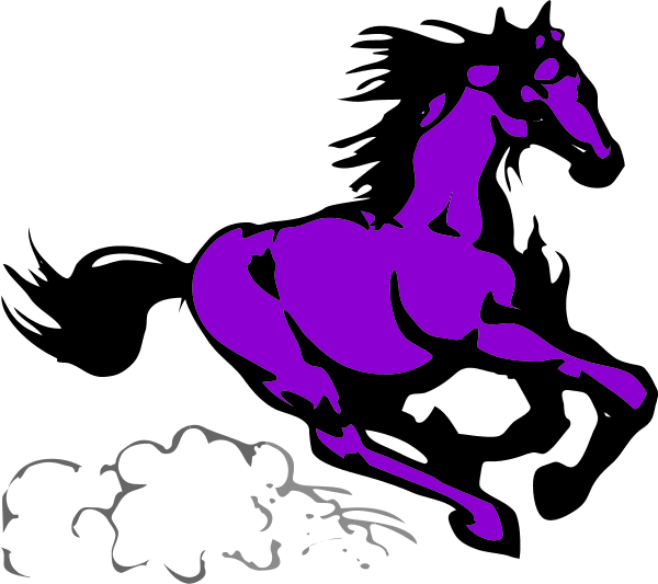 Running Horse Clip Art - Running Stallion Shower Curtain (600x533)