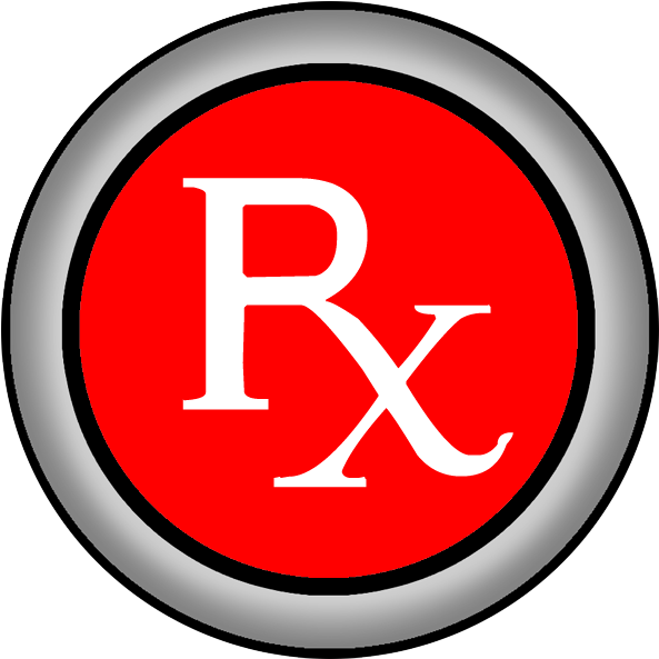 Rx Pharmacy Symbol Italized Clipart - Exame Logo (600x600)