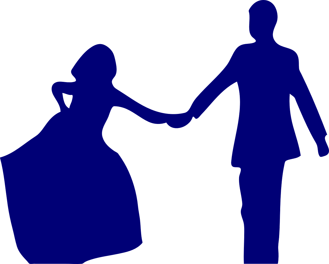 Wedding Clip Art In Blue (1280x1029)