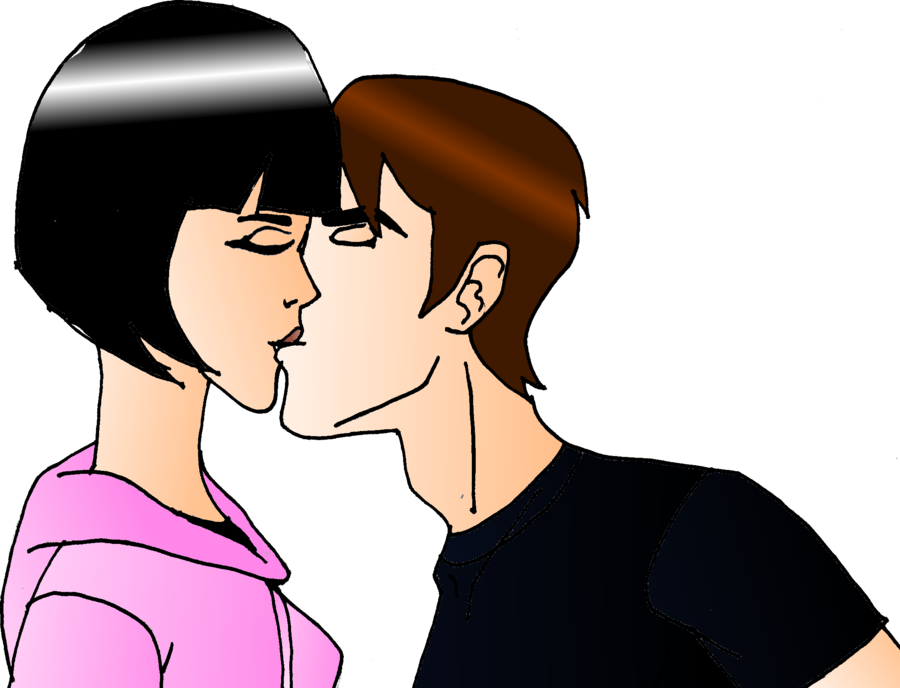 Benlie Kiss Coloured By Mrben10ben10 - Ben 10 Julie Kiss (900x688)