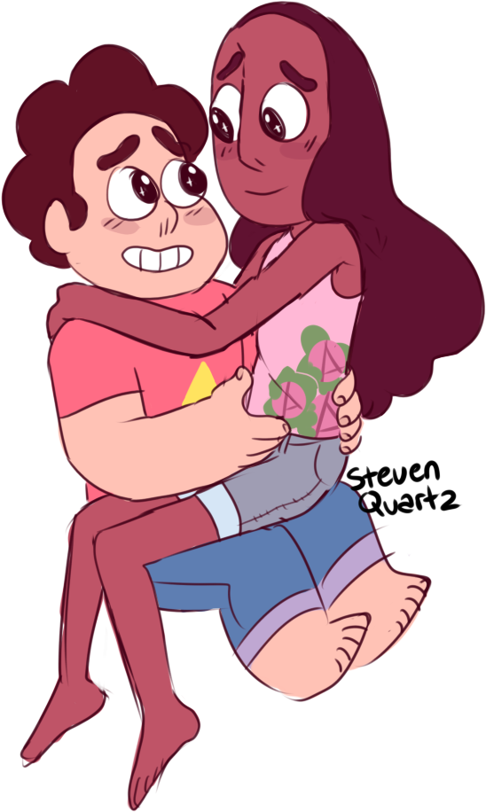 Connverse Kiss 1~stevenquartz - Steven Universe Stevoni Ship (865x995)