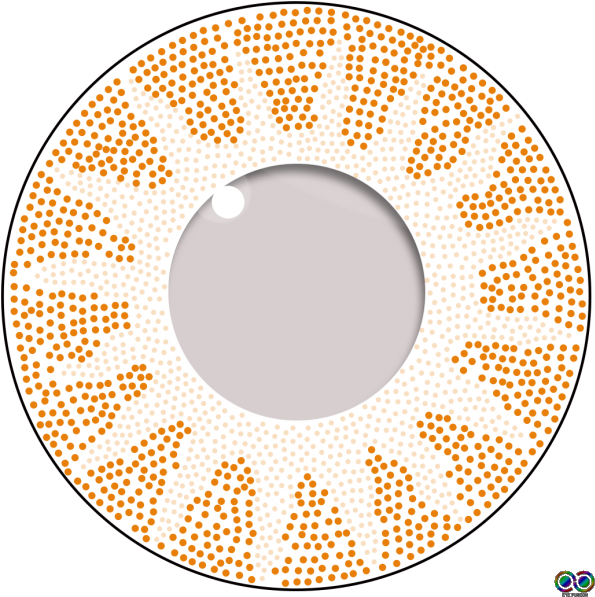 Solar Honey Colored Contact Lenses - Hypnosis (600x605)