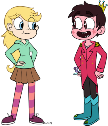 Another Picture Of Kiss Cartoon Rick And Morty - Star Vs The Forces Of Evil Role Reversal (400x414)