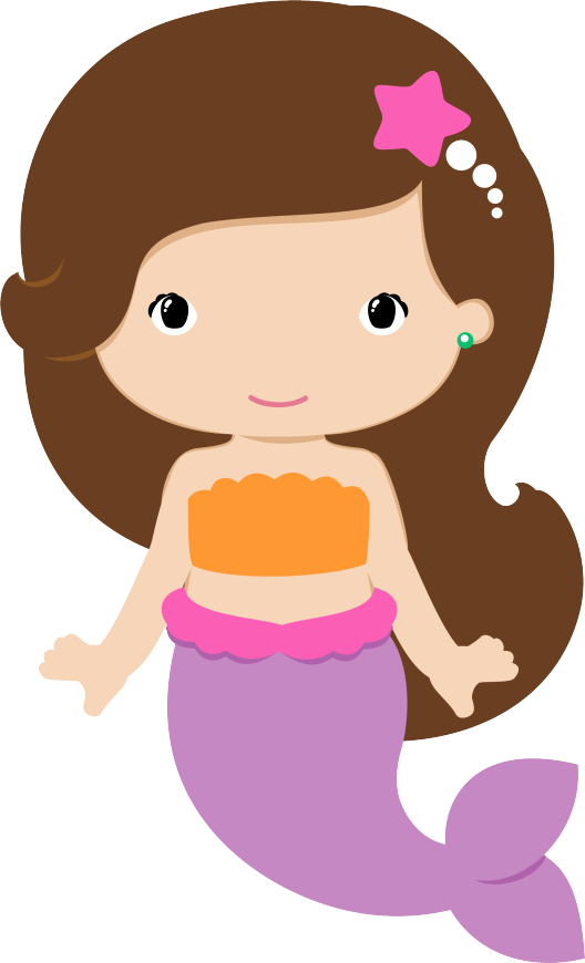 Related For Cute Mermaid Clipart - Cute Mermaid Clipart (528x870)