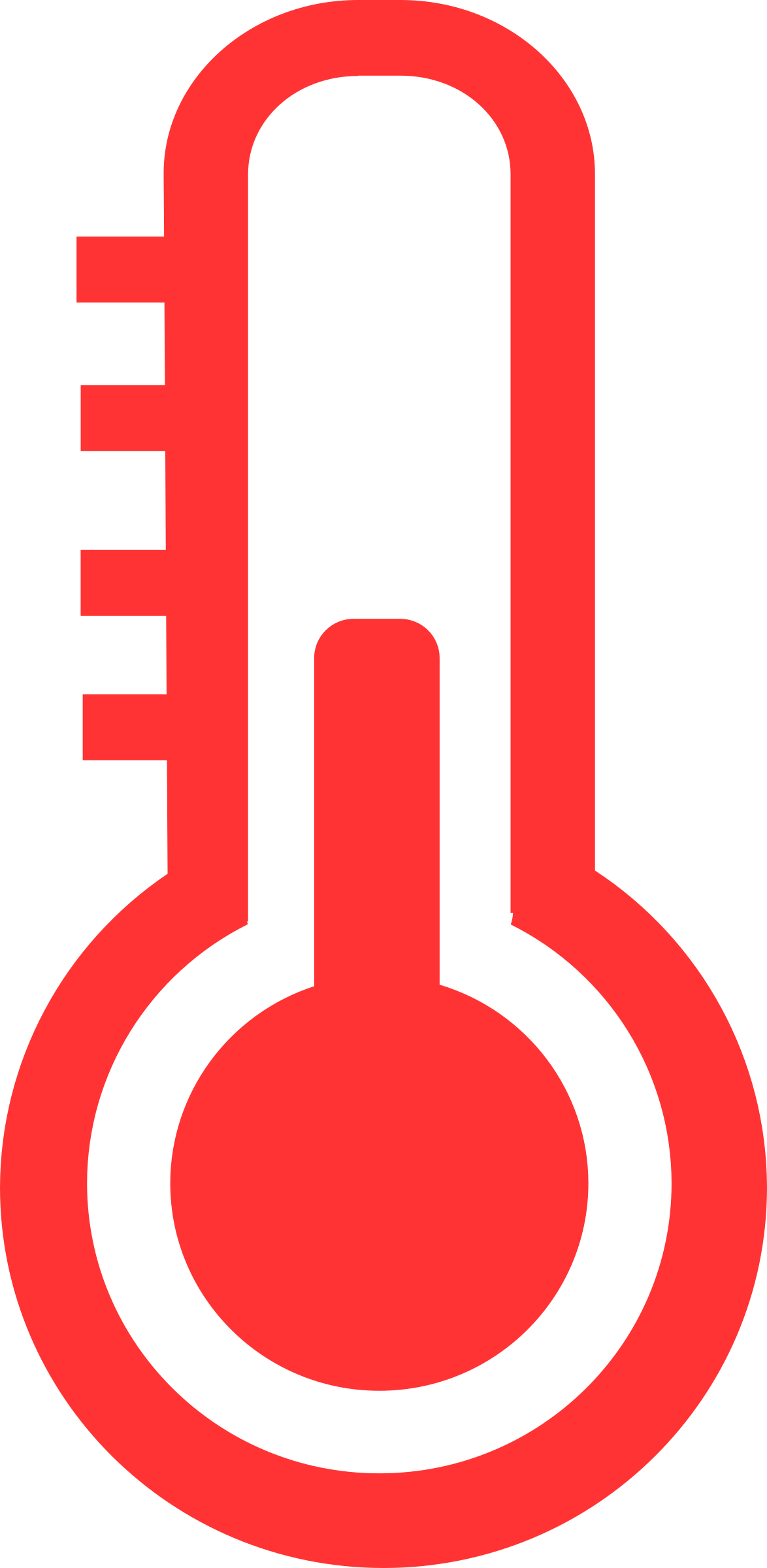 Hypothalamus - Red Thermometer Icon (1174x2400)