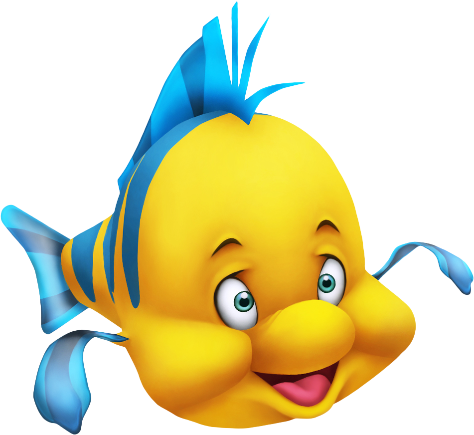 Little Mermaid Flounderpng Clipart Picture - Little Mermaid Clip Art Png (997x926)