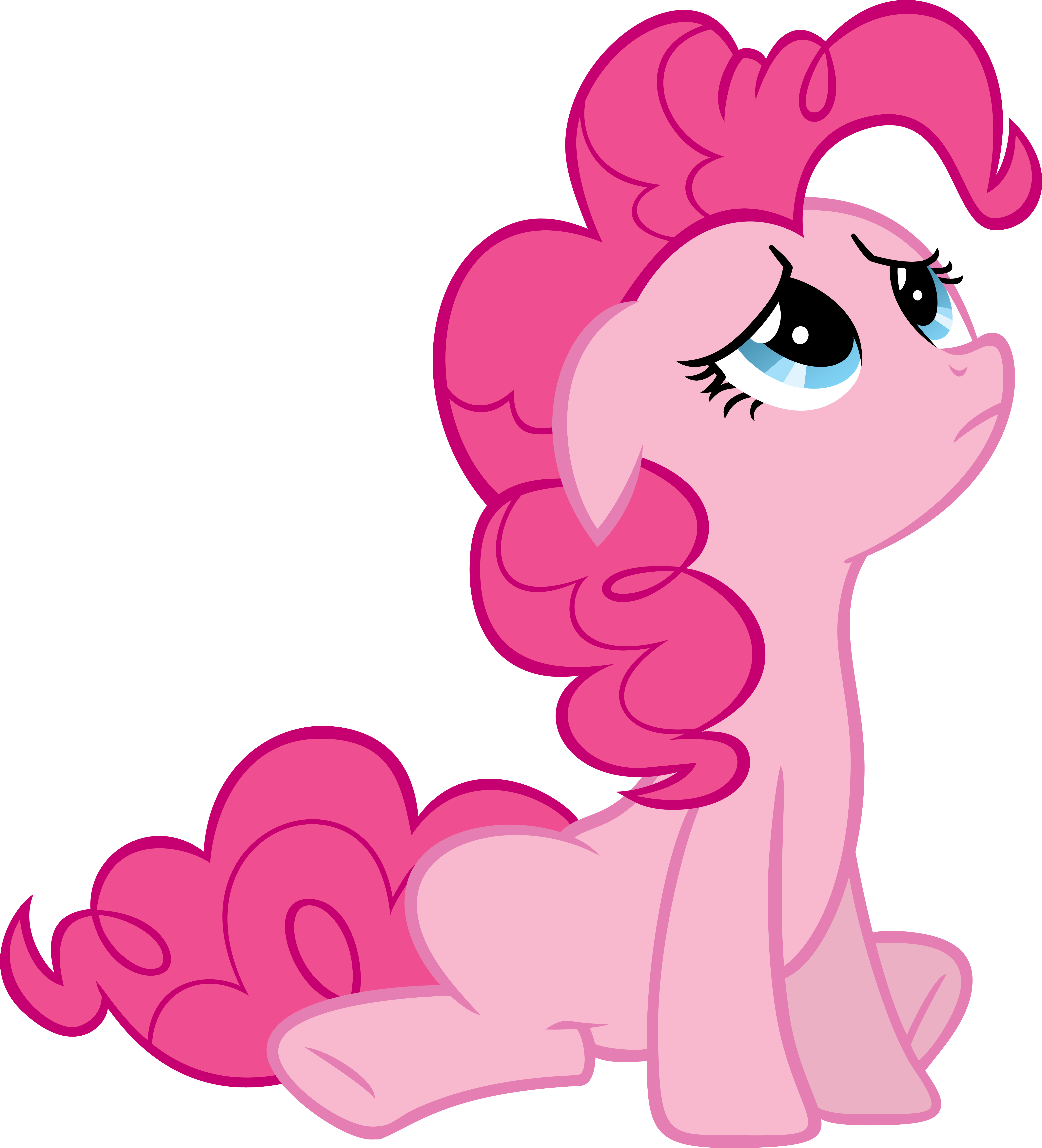 Pinkie Pie Rainbow Dash Fluttershy Applejack Twilight - Mlp Pinkie Pie Sad (5263x5800)
