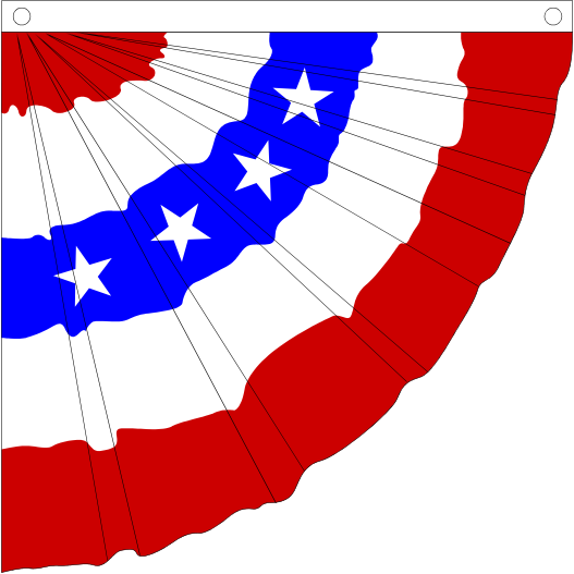 Americana-8b - American Flag Bunting Clipart (527x527)