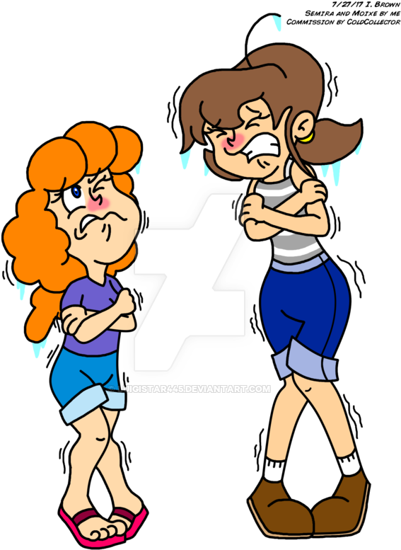 Shivering Witches By Luigistar445 - Cartoon (600x797)