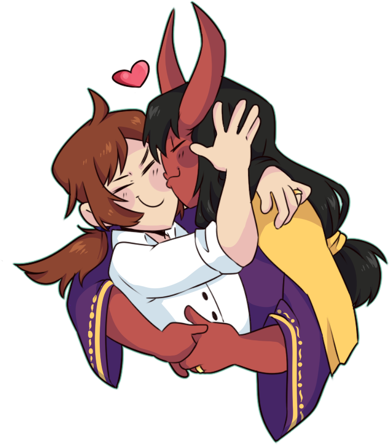 Kiss Kiss By Papercactus - Cartoon (799x915)