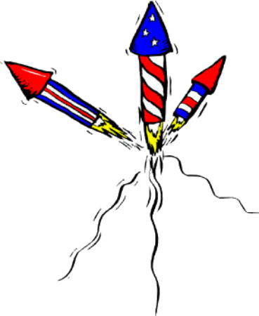 Americana-24 - Red White And Blue Fireworks (369x450)