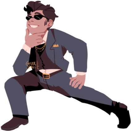 Hc That The Au Where Michael Got Squipped Transcended - Cartoon (500x466)