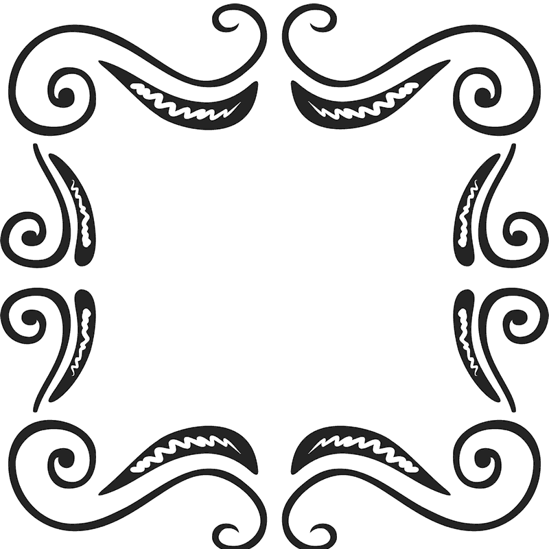 Ornate Square Rubber Stamp - Rubber Stamp (800x800)