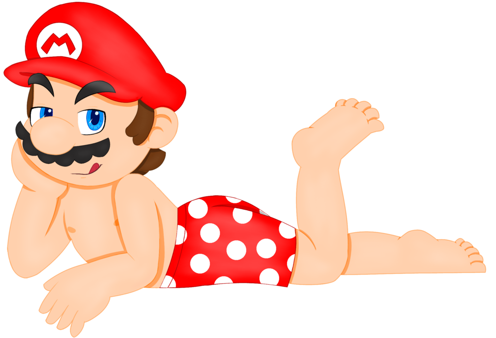 Summer Beach Mario By Uranusglaze2002 - Mario Series (1032x774)