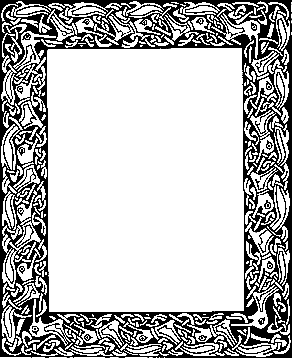 Vintage Ornate Frame ~ Zibi Vintage Scrap - Knotwork Frame (593x727)